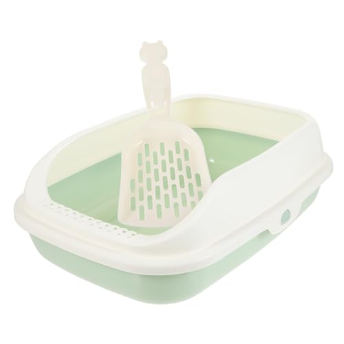 WOONEKY Katzentoilette für Kätzchen große offene Haustiertoilette spritzschutzfreie Katzentoilette mit hohen Seiten WOONEKY Katzentoilette für Kätzchen große offene Haustiertoilette spritzschutzfreie Katzentoilette mit hohen Seiten von WOONEKY