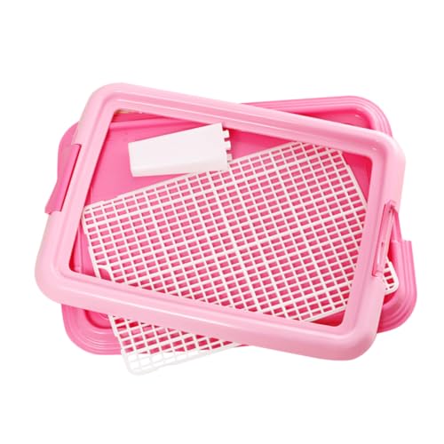 Haustiertoilette Pinkelkissenhalter Für Welpen Hundetöpfchen Für Den Innenbereich Kaninchen-töpfchenunterlagen Hundetoilette Heimtierbedarf Haustier-innentöpfchen Rosa Plastik WOONEKY Haustiertoilette Pinkelkissenhalter Für Welpen Hundetöpfchen Für Den Innenbereich Kaninchen-töpfchenunterlagen Hundetoilette Heimtierbedarf Haustier-innentöpfchen Rosa Plastik WOONEKY von WOONEKY
