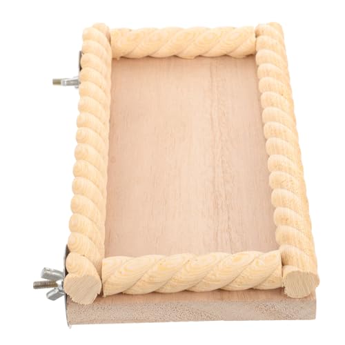 WOONEKY Holz Papagei Stand Vogel Barsch Plattform Für Käfig Übung Natürliche Vogel Spielzeug von WOONEKY