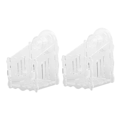 WOONEKY 2 Stücke Wasserpflanzenbecher Dekoratives Aquarium-Set Aquarium Blumentopfhalter Aquarium Dekoration Aquarium Tank Live Blumentopf von WOONEKY