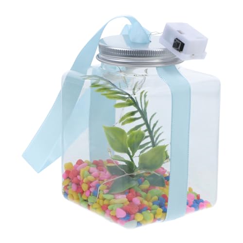 WOONEKY Dekoratives Aquarium Aquarium Fischglas für den Schreibtisch Zuhause Büro Dekoration WOONEKY Dekoratives Aquarium Aquarium Fischglas für den Schreibtisch Zuhause Büro Dekoration von WOONEKY