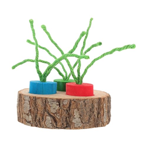 WOONEKY 1 Satz Hamster für Kleintiere Interaktives Futter und Kauspielzeug mit Buntem Holzdeckel für Kaninchen und Meerschweinchen Beschäftigung und Spaß WOONEKY 1 Satz Hamster für Kleintiere Interaktives Futter und Kauspielzeug mit Buntem Holzdeckel für Kaninchen und Meerschweinchen Beschäftigung und Spaß von WOONEKY