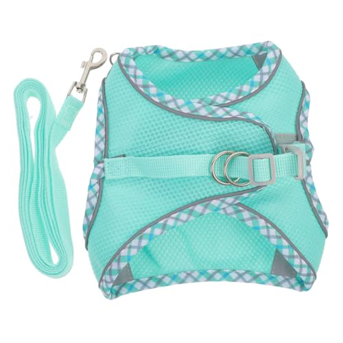 WOONEKY Hundegeschirr und Leinen-Set Hundeweste Geschirr Hundeleine für reflektierende Hunde-Spaziergangsweste leicht und geeignet für Outdoor-Aktivitäten von WOONEKY