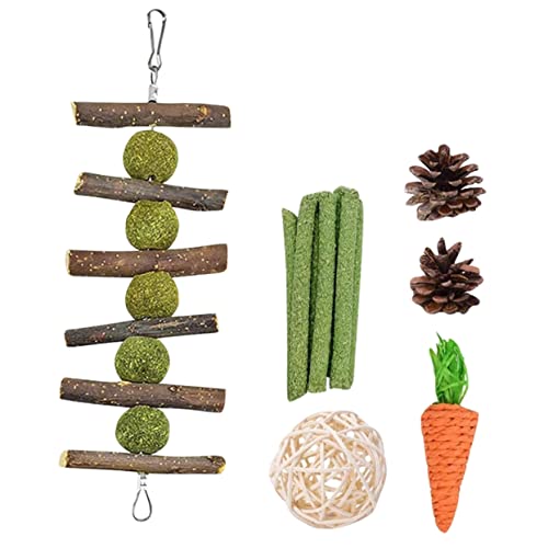 WOONEKY 1satz Bunny Kauspielzeug Für Nager Teiliges Teething Spielzeug Für Kaninchen Meerschweinchen Und Andere Kleine Haustiere Fördert Zahngesundheit Und Spielspaß von WOONEKY