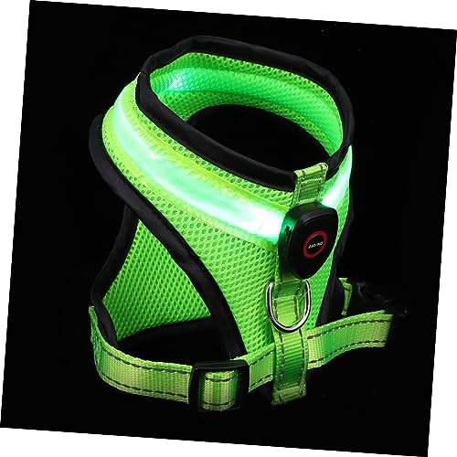 WOONEKY Modische Hundeweste -Weste Haustier Hund Versorgung Nacht Party Weste Grün USB von WOONEKY