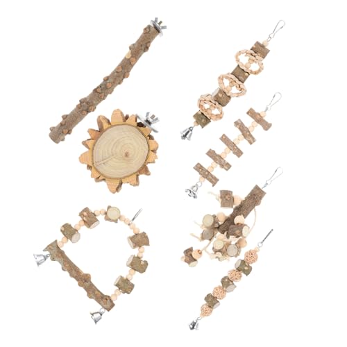 WOONEKY Vogel Sitzstange Spielzeug Papagei Kauspielzeug Holz Vogel Kauspielzeug Sicher und für Käfigvögel WOONEKY Vogel Sitzstange Spielzeug Papagei Kauspielzeug Holz Vogel Kauspielzeug Sicher und für Käfigvögel von WOONEKY