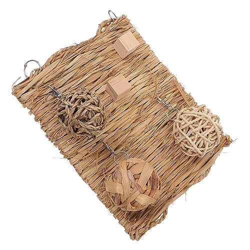 WOONEKY 1satz Kaninchen Heu Matratze Für Kleine Tiere Teiliges Aus Strohmatten Zur Zahnpflege Für Hamster Meerschweinchen Und Andere Kleintiere Kauspielzeug Und Schlafunterlage Einem WOONEKY 1satz Kaninchen Heu Matratze Für Kleine Tiere Teiliges Aus Strohmatten Zur Zahnpflege Für Hamster Meerschweinchen Und Andere Kleintiere Kauspielzeug Und Schlafunterlage Einem von WOONEKY