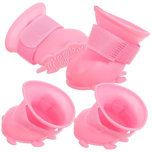 WOONEKY 1 Satz wasserdichte Hundeschuhe für Verstellbare Regenstiefel aus TPR Pfotenschutz Booties für Jahreszeiten Komfortable und Atmungsaktive Hundebooties für Hundehalter die Ihren WOONEKY 1 Satz wasserdichte Hundeschuhe für Verstellbare Regenstiefel aus TPR Pfotenschutz Booties für Jahreszeiten Komfortable und Atmungsaktive Hundebooties für Hundehalter die Ihren von WOONEKY