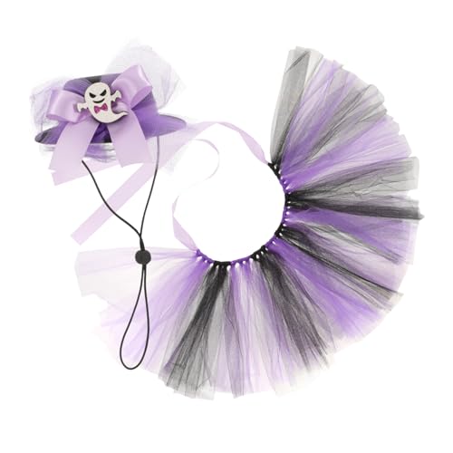 WOONEKY Halloween Custom für Katze Hund Tutu Rock Hut Haustier Kostüme Set Zubehör WOONEKY Halloween Custom für Katze Hund Tutu Rock Hut Haustier Kostüme Set Zubehör von WOONEKY