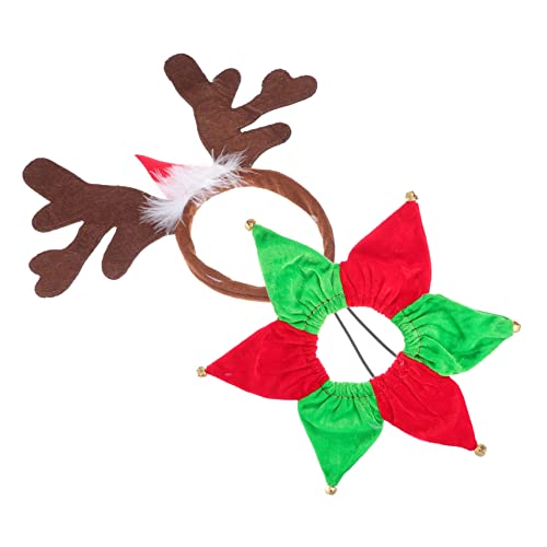 WOONEKY 1satz Weihnachtliches Haustier Teiliges Hundehalsband Kopfband Mit Rentier-antlitz Für Festliche Feiern Bequem Und Stilvoll Für Hunde Und Katzen Für Weihnachten Und Winterpartys WOONEKY 1satz Weihnachtliches Haustier Teiliges Hundehalsband Kopfband Mit Rentier-antlitz Für Festliche Feiern Bequem Und Stilvoll Für Hunde Und Katzen Für Weihnachten Und Winterpartys von WOONEKY