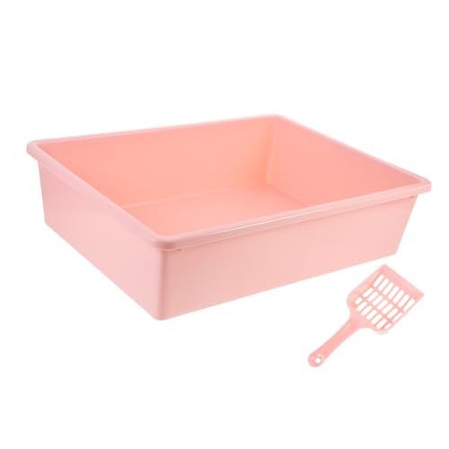 WOONEKY 1satz Katzentoilette Set Mit Schaufel Offene Tragbare Katzenstreu Lösung Für Kleine Tiere Langlebigem Material Für Und Geruchsfreie Umgebung von WOONEKY