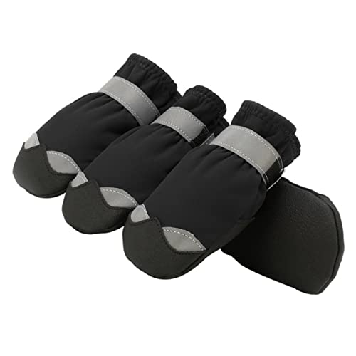 WOONEKY Reflektierende Hundestiefel rutschfeste Sohle Größe für verschneite Bedingungen Bergwanderungen WOONEKY Reflektierende Hundestiefel rutschfeste Sohle Größe für verschneite Bedingungen Bergwanderungen von WOONEKY