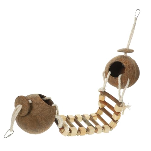 WOONEKY 1 Set Vogelnesthaus Spielzeugnest Für Sittiche Hängende Vogelnester Kokosnuss Vogelhaus Vogel Kokosnusshaus Unzertrennliche Nisthaus Legenest Kokosnussnester Nest Für Haustier WOONEKY 1 Set Vogelnesthaus Spielzeugnest Für Sittiche Hängende Vogelnester Kokosnuss Vogelhaus Vogel Kokosnusshaus Unzertrennliche Nisthaus Legenest Kokosnussnester Nest Für Haustier von WOONEKY