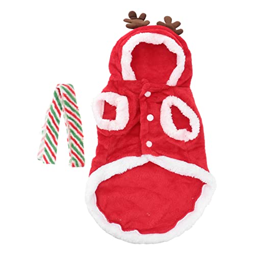 WOONEKY 1satz Weihnachtskostüm Für Haustiere Kuschelige Hundekleidung Mit Warmem Halstuch Für Hunde Und Katzen Dekoration Für Festliche Anlässe von WOONEKY