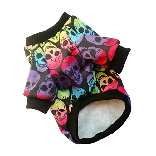 WOONEKY Weicher Und Dehnbarer Haustier-halloweenpullover Mit Totenkopfmuster Für Bett Und Sofa WOONEKY Weicher Und Dehnbarer Haustier-halloweenpullover Mit Totenkopfmuster Für Bett Und Sofa von WOONEKY