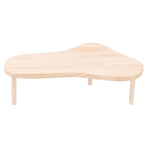 WOONEKY Holz Hamsterplattform Spielzeug Klettergerüst für Kleine Haustiere Langlebig für Käfige 1Stück von WOONEKY