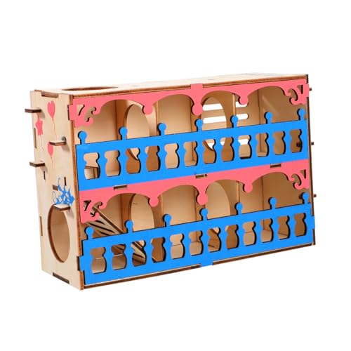 WOONEKY Holz Hamster Spielzeug Labyrinth Interaktives Maze Für Kleine Tiere Für Hamster Ratten Kleintiere Fördert Aktives Spielen Und Gesundes Wachstum WOONEKY Holz Hamster Spielzeug Labyrinth Interaktives Maze Für Kleine Tiere Für Hamster Ratten Kleintiere Fördert Aktives Spielen Und Gesundes Wachstum von WOONEKY