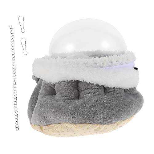 WOONEKY Hamsternest aus Baumwolle Hamster-Winterbett Kleintier-Warmnest Acrylplüsch Mini-Hamsterzeug Eichhörnchenbett Meerschweinchenbett für den Winter Grau WOONEKY Hamsternest aus Baumwolle Hamster-Winterbett Kleintier-Warmnest Acrylplüsch Mini-Hamsterzeug Eichhörnchenbett Meerschweinchenbett für den Winter Grau von WOONEKY
