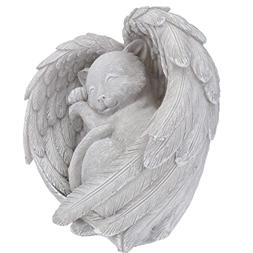 WOONEKY 1 Stück Harz Memorial Cat Angel Statue Für Ihren Garten Erinnerung An Die Trauer des Katzen WOONEKY 1 Stück Harz Memorial Cat Angel Statue Für Ihren Garten Erinnerung An Die Trauer des Katzen von WOONEKY