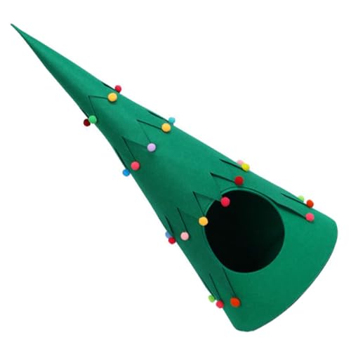 WOONEKY 1 Stück Katzenbett aus Filz Weihnachtsbaum Form Abnehmbares Warmes Katzenhaus für Drinnen für Wohnungskatzen Pflegeleicht und Gemütlich Sorgt für Angenehme Schlafumgebung WOONEKY 1 Stück Katzenbett aus Filz Weihnachtsbaum Form Abnehmbares Warmes Katzenhaus für Drinnen für Wohnungskatzen Pflegeleicht und Gemütlich Sorgt für Angenehme Schlafumgebung von WOONEKY