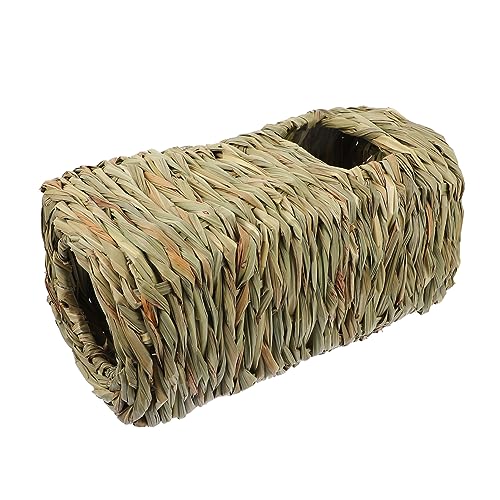 WOONEKY Hamster-hängemattenhaus 1 Stück Haustier-tunnelspielzeug Hamsternest Futtersuchspielzeug Für Kleintiere Sicheres Design Aus Natürlichem Material Für Einfachen Zugang Als Haustier- von WOONEKY