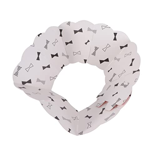 WOONEKY 1stück Katzen- -Kragen Weicher Atmungsaktiver Papierhalskragen Für Katzen Und Kleine Hunde Schutz Gegen Bisse Und Lecken Für Postoperative Mit Niedlichem Schleifen-Design WOONEKY 1stück Katzen- -Kragen Weicher Atmungsaktiver Papierhalskragen Für Katzen Und Kleine Hunde Schutz Gegen Bisse Und Lecken Für Postoperative Mit Niedlichem Schleifen-Design von WOONEKY