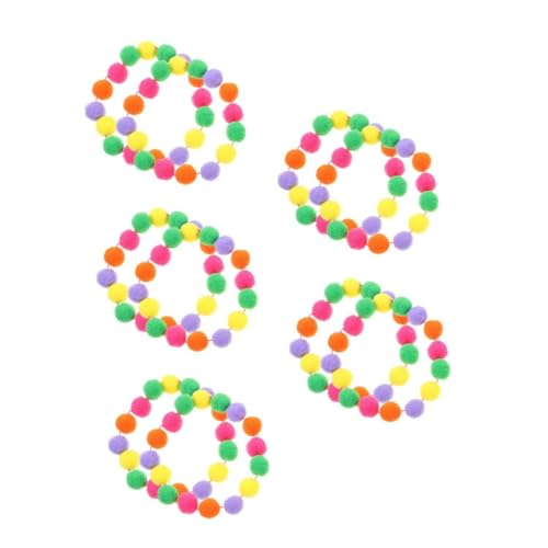 WOONEKY 10 Stück Regenbogen Halskette, Verstellbares Kätzchenhalsband, Spielzeugkatzen, Verstellbare Für, Pompom Hundehalsband, Pompom, Katzenzubehör, Elastisches Katzenhalsband, WOONEKY 10 Stück Regenbogen Halskette, Verstellbares Kätzchenhalsband, Spielzeugkatzen, Verstellbare Für, Pompom Hundehalsband, Pompom, Katzenzubehör, Elastisches Katzenhalsband, von WOONEKY