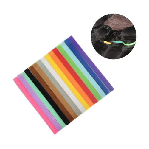 WOONEKY 15 Stück Teiliges Welpenhalsband Doppelseitig Weiche Welpen Identifikationsbänder Verstellbare Welpenhalsbänder aus Flauschigem Material Farben für Kleine Hunde und Haustiere von WOONEKY