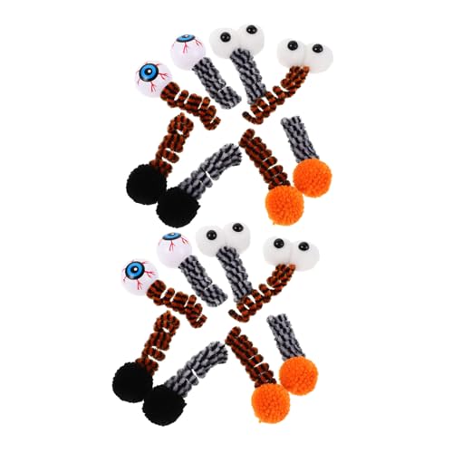 WOONEKY 16 Stück 16-teiliges Halloween Katzenspielzeug Plüsch Spiralfedern mit Augapfel Interaktives Spiralfeder-Spiel für Katzen Fördert Bewegung und Spielspaß Sicher und Sanft für WOONEKY 16 Stück 16-teiliges Halloween Katzenspielzeug Plüsch Spiralfedern mit Augapfel Interaktives Spiralfeder-Spiel für Katzen Fördert Bewegung und Spielspaß Sicher und Sanft für von WOONEKY