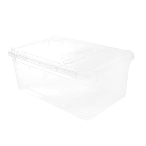 WOONEKY Zuchtbox Für Reptilien Leichtes Stabiles Aufbewahrungsgehäuse Für Reptilien Mit Atemlöchern Für Spinnen Eidechsen Schildkröten WOONEKY Zuchtbox Für Reptilien Leichtes Stabiles Aufbewahrungsgehäuse Für Reptilien Mit Atemlöchern Für Spinnen Eidechsen Schildkröten von WOONEKY