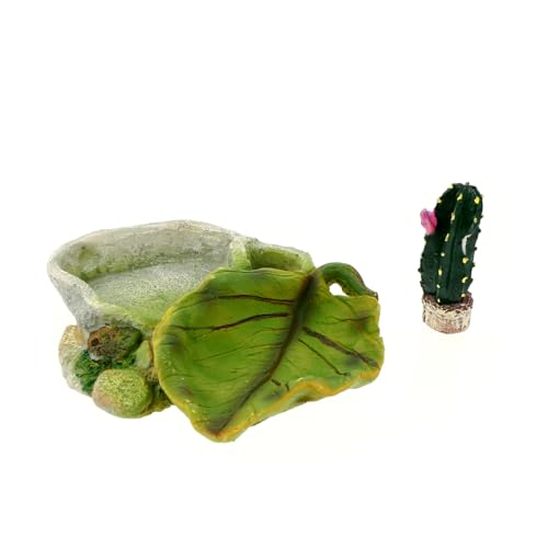 WOONEKY Kreative Reptilien-Futter Wasserschale Handbemalt Für Schildkröten Eidechsen Und Andere Haustiere Sicher Und Langlebig Einzigartiges Design Für Habitat WOONEKY Kreative Reptilien-Futter Wasserschale Handbemalt Für Schildkröten Eidechsen Und Andere Haustiere Sicher Und Langlebig Einzigartiges Design Für Habitat von WOONEKY