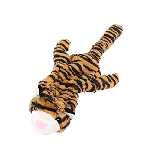 WOONEKY 1stück Tiger Form Quietschspielzeug Lustiges Und Kreatives Kauspielzeug Für Haustiere Zum Spielen Und Lernen Langlebiges Plüschspielzeug Mit Geräuschen von WOONEKY