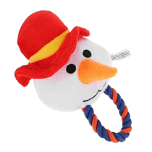 WOONEKY 1stück Katzen Und Hundespielzeug Im Schneemann-Design Weiches Plüschspielzeug Für Katzen Und Hunde Zum Kauen Und Interagieren Mit Geräuschfunktion Für Stundenlangen Spielspaß WOONEKY 1stück Katzen Und Hundespielzeug Im Schneemann-Design Weiches Plüschspielzeug Für Katzen Und Hunde Zum Kauen Und Interagieren Mit Geräuschfunktion Für Stundenlangen Spielspaß von WOONEKY