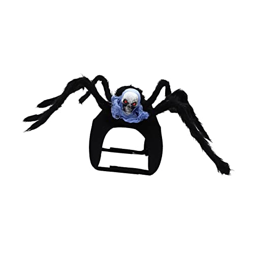 WOONEKY Halloween-Kostüm für Haustiere Verwandlungskostüm mit Spinnenschädel dekoratives Haustier-Outfit Bekleidung für Katzen und Hunde Violett Größe S WOONEKY Halloween-Kostüm für Haustiere Verwandlungskostüm mit Spinnenschädel dekoratives Haustier-Outfit Bekleidung für Katzen und Hunde Violett Größe S von WOONEKY