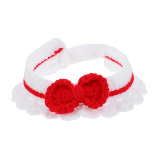 WOONEKY Katzenhalsband Wollgarn Strickhalsband Weiches Haustierhalsband Für Weihnachten von WOONEKY