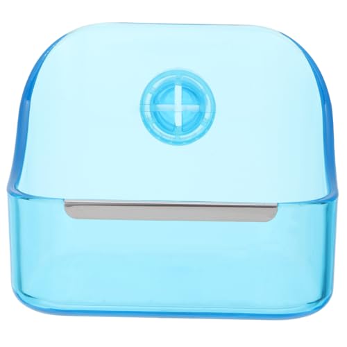 WOONEKY 1stk Feststehender Futternapf Für Kaninchen Chinchilla-Futter Kleiner Tierfutternapf Wasserspender Für Hamster Futterbecken Für Haustierkäfige Essen Hasenheuspender Blue Plastik von WOONEKY
