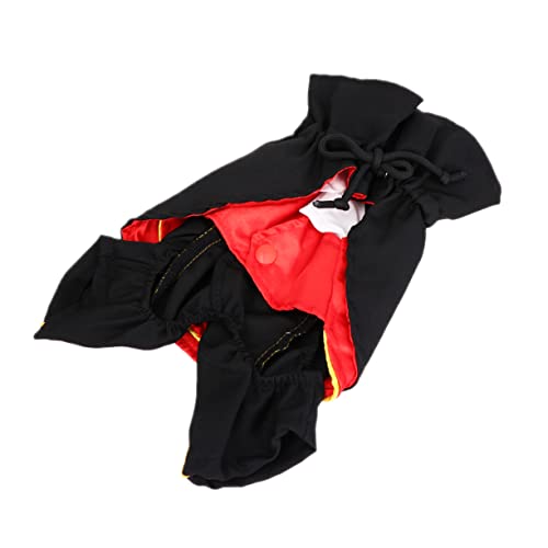 WOONEKY 1stk Halloween-kostüm Für Haustiere Hund Roter Mantel Welpenkostümumhang Haustier-Teufel-kostüm Schwarzer Umhang Schwarzes Weihnachtsmann-Outfit Kleider Einteilige Hose Erdfarben von WOONEKY