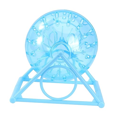 WOONEKY Gymnastikball für Hamster geräuschlos Laufrad für Haustiere Spielplatz Spielzeug für Hamster Ratten Rennmäuse sicher und unterhaltsam zufällige Farbe von WOONEKY