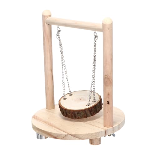 WOONEKY Holz Hamster Spielzeug Bequeme Schaukel Für Hamster Meerschweinchen Und Kleintiere Sicheres Und Langlebiges Material Fördert Aktivität Und Spaß Im Käfig von WOONEKY