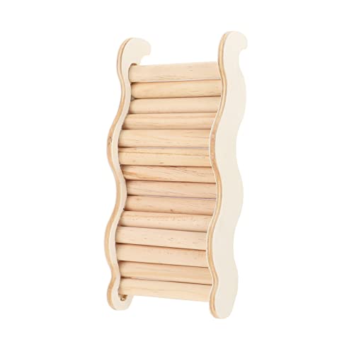 WOONEKY Holz Hamsterleiter Klettern Spielzeug Für Hamster Eichhörnchen Kleintier Haustier Unterhaltungszubehör Kletterleiter Leiter Leiter von WOONEKY