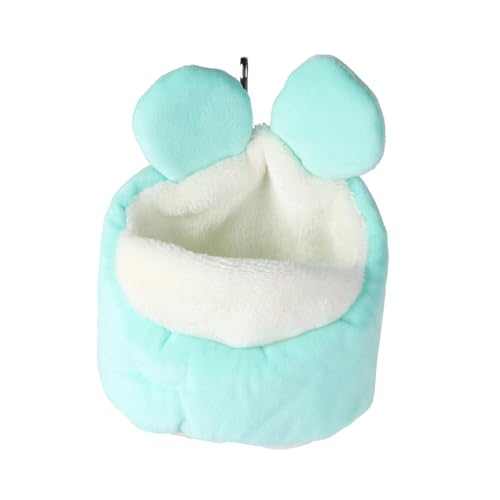 WOONEKY Mini-haustiernest Für Hamster Meerschweinchen Warmes Schlafhaus Baumwoll-Slipper-Design Handgehaltene Warme Höhle Für Kleintiere von WOONEKY
