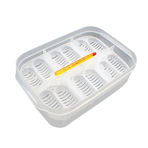 WOONEKY Brutkasten Für Reptilien Mit Thermometer Zuchtbox Für Schlangen Eidechsen Und Tiere Fächer Transparent Für Einfache Beobachtung Leicht Zu Reinigen Und Wiederverwendbar WOONEKY Brutkasten Für Reptilien Mit Thermometer Zuchtbox Für Schlangen Eidechsen Und Tiere Fächer Transparent Für Einfache Beobachtung Leicht Zu Reinigen Und Wiederverwendbar von WOONEKY
