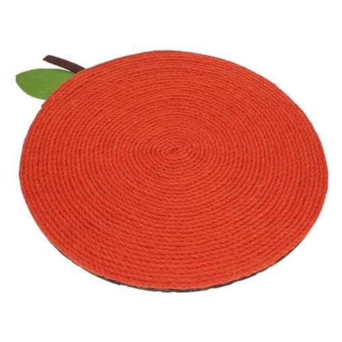 WOONEKY Ovales Kratzbrett für Katzen Katzenkratzbrett Nachfüllpackung Haustier-Katzenkratzbrett Orange geformte Matte WOONEKY Ovales Kratzbrett für Katzen Katzenkratzbrett Nachfüllpackung Haustier-Katzenkratzbrett Orange geformte Matte von WOONEKY