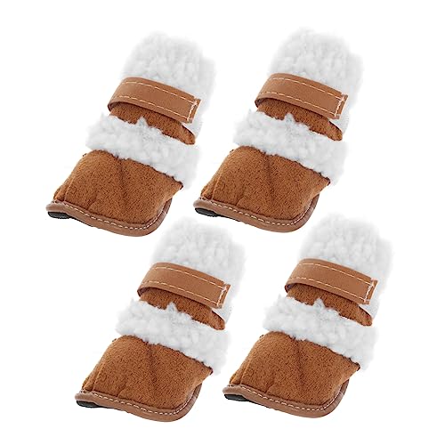 WOONEKY 4 stücke Haustier Schnee Stiefel Hund Winter Schuhe Haustier Schneeschuhe Nicht-Rutsch Bequem Haustier Schuhe WOONEKY 4 stücke Haustier Schnee Stiefel Hund Winter Schuhe Haustier Schneeschuhe Nicht-Rutsch Bequem Haustier Schuhe von WOONEKY