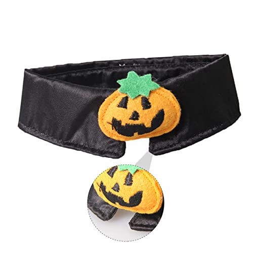 WOONEKY Haustierhalsband Halloween Katzenfliege Kürbisthema Polyester Bequem und von WOONEKY