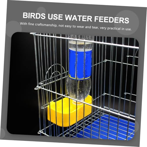 WOONEKY 2 STÜCK Teiliges Vogelwasserspender Papageien und Tauben Automatischer Wasserspender für Vogelkäfige Praktischer Trinkflasche Ersatz Geeignet für Vögel und Haustiere Installieren von WOONEKY