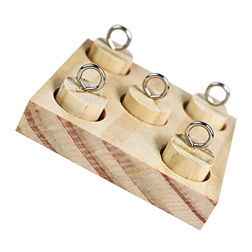 WOONEKY 2 Sets Papagei Puzzle Spielzeug Vogel Spielzeug Für Sittiche Sicher Holz Vogel Spielzeug Für Jungen Und Mädchen Zug Werkzeug von WOONEKY
