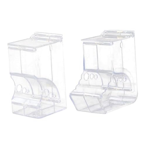 WOONEKY 2 Stück Automatischer Futterspender Kleine Haustiere Wie Hamster Kaninchen Katzen Transparenter Energiesparender Futterautomat mit Großer Kapazität für Einfache Fütterung und WOONEKY 2 Stück Automatischer Futterspender Kleine Haustiere Wie Hamster Kaninchen Katzen Transparenter Energiesparender Futterautomat mit Großer Kapazität für Einfache Fütterung und von WOONEKY