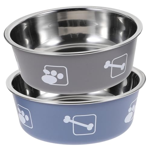 WOONEKY 2stücke Titel Rutschfester Hundenapf Aus Edelstahl Tragbarer Futternapf Für Hunde Und Katzen Pfoten-Design WOONEKY 2stücke Titel Rutschfester Hundenapf Aus Edelstahl Tragbarer Futternapf Für Hunde Und Katzen Pfoten-Design von WOONEKY