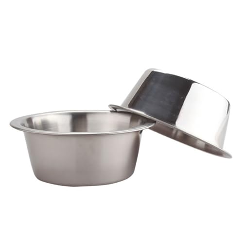 WOONEKY 2 Stück Edelstahl Hundenapf rutschfest Doppelschüsselig Rostfrei Geruchlos für Katzen und Kleine Hunde Spülmaschinenfest Geeignet für Trockenfutter Nassfutter und Wasser WOONEKY 2 Stück Edelstahl Hundenapf rutschfest Doppelschüsselig Rostfrei Geruchlos für Katzen und Kleine Hunde Spülmaschinenfest Geeignet für Trockenfutter Nassfutter und Wasser von WOONEKY